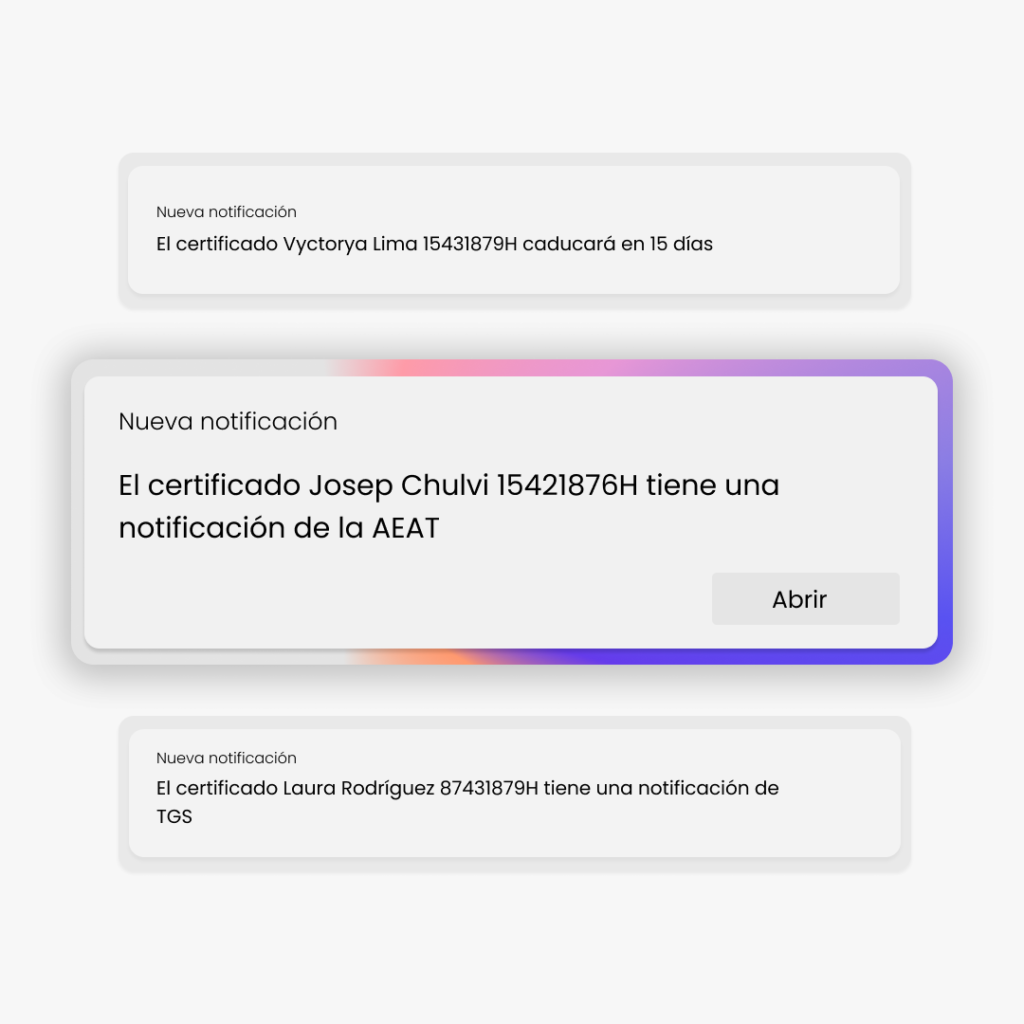 IA para notificaciones electrónicas